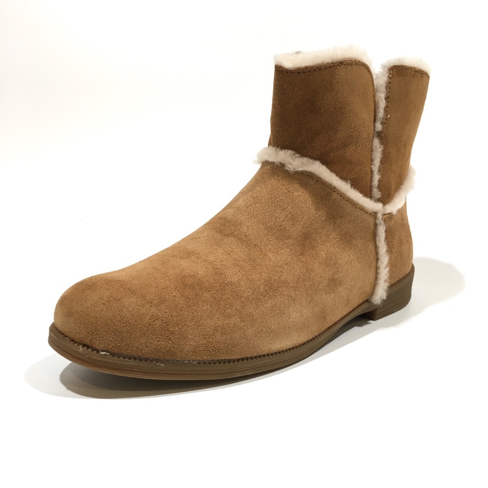 UGG Coletta Big Kids Ankle Boots -Chestnut Suede / UGGpure -Youth US 6 -NEW